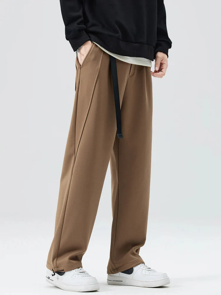 Nathaniel Modern Pleated Wide Leg Pants | Adjustable Hem Streetwear Trousers - Image 11