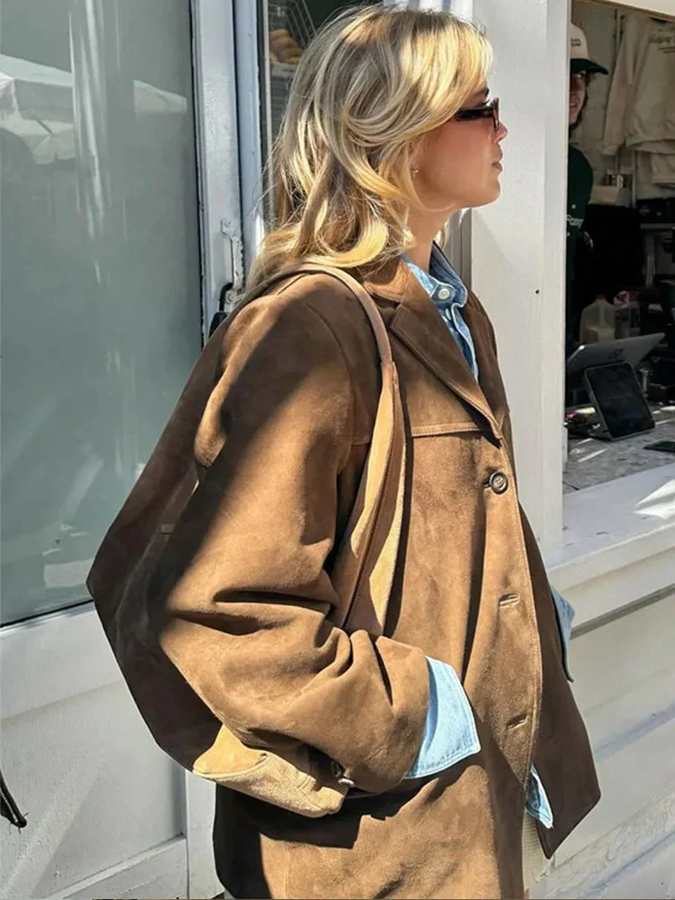 Alice Oversized Trenchcoat | Wide Lapel Button Front Trenchcoat - Image 4