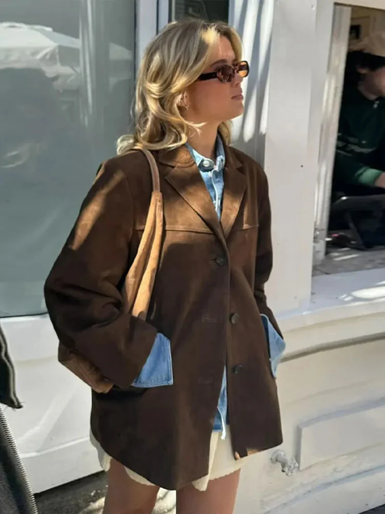 Alice Oversized Trenchcoat | Wide Lapel Button Front Trenchcoat - Image 5
