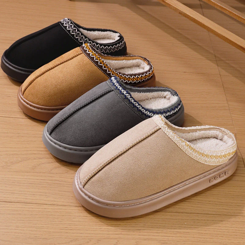Amelia Slip-On Slippers | Embroidered Trim Cushioned Sole Slippers - Image 6