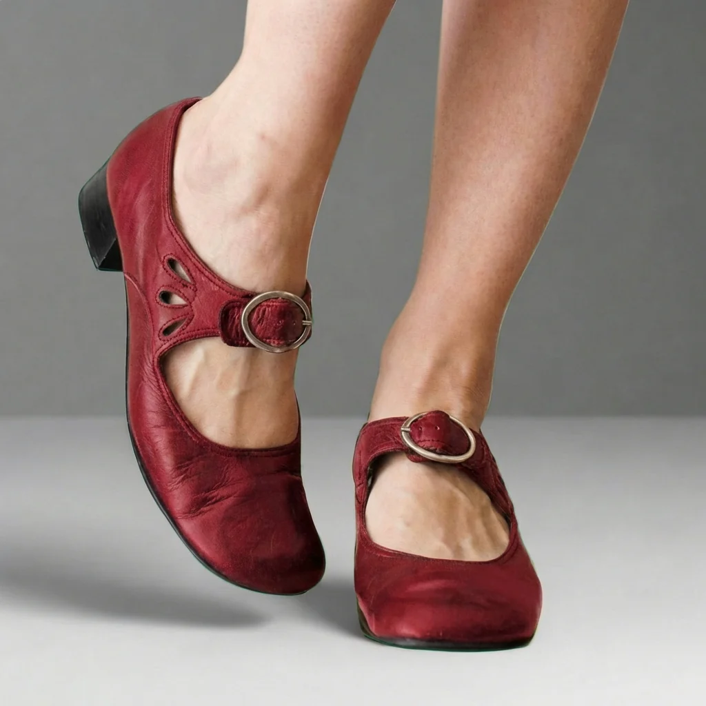 Amelia Orthopedic Mary Jane Sandals | Comfort Fit Buckle Sandals - Image 4