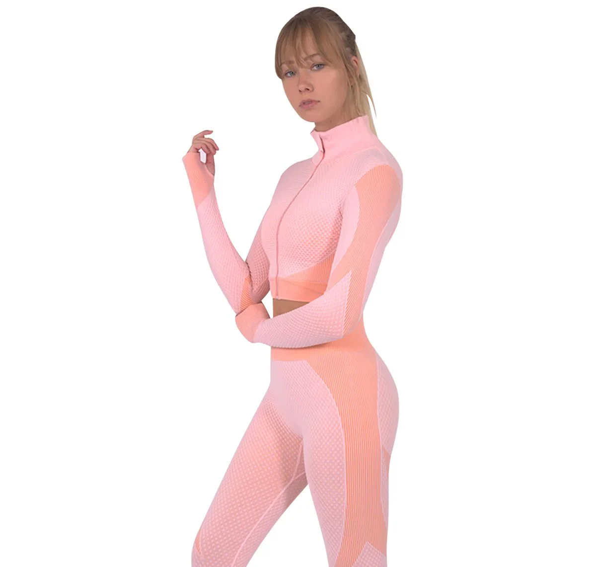 Anika Set | Seamless Sports Top 3-Piece Activewear Set - Image 5