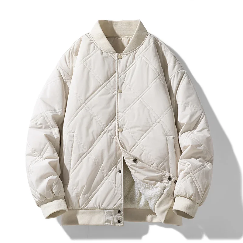 Arthur Quilted Bomber Jacket | Relaxed Fit Ribbed Trim Jacket - Image 3
