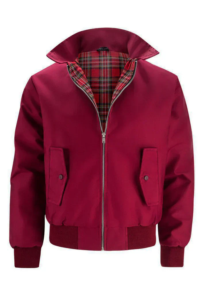 Arthur Regular Fit Harrington Jacket | Collared Long Sleeve Jacket - Image 3