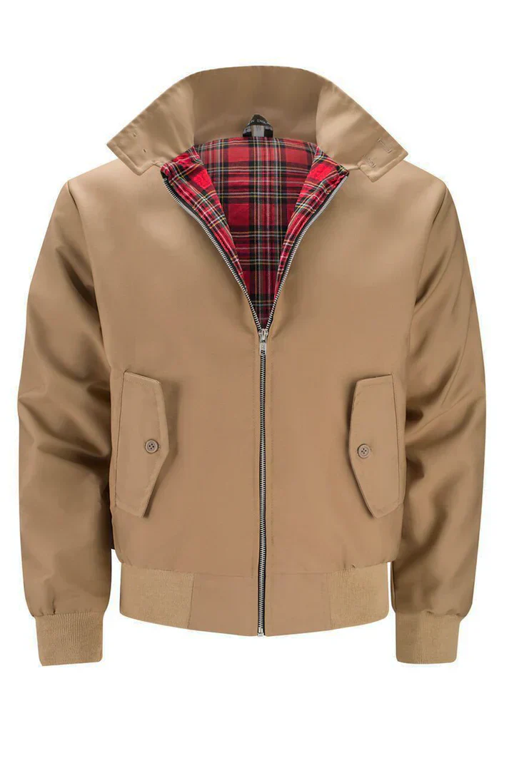 Arthur Regular Fit Harrington Jacket | Collared Long Sleeve Jacket - Image 5