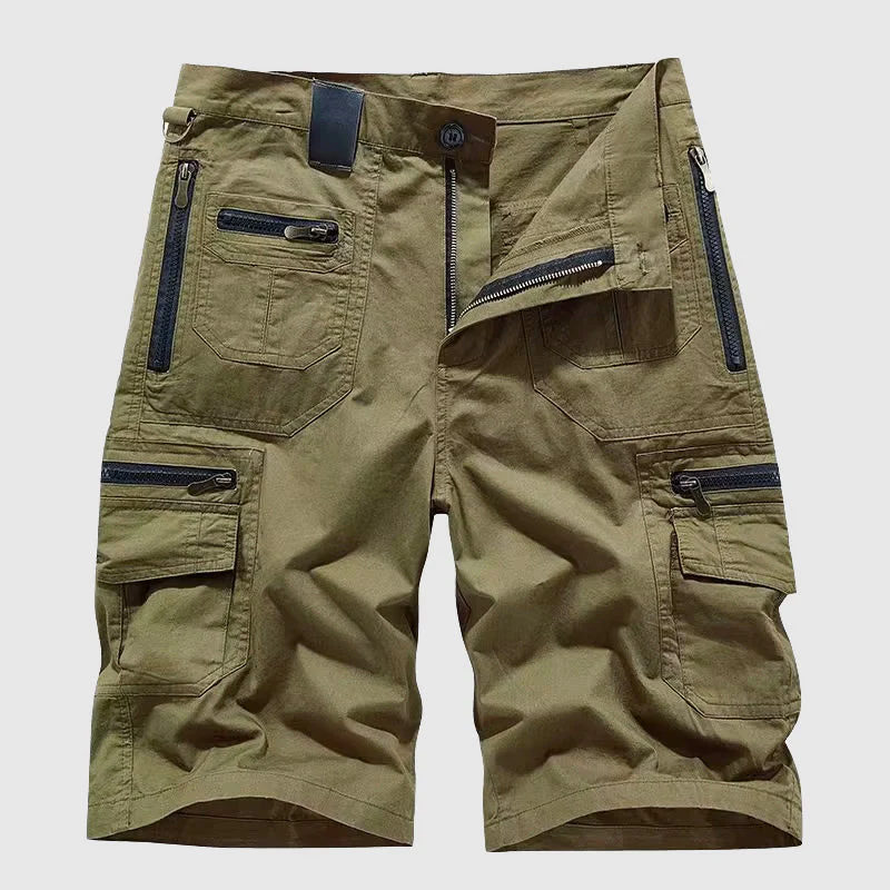 Arthur Relaxed Fit Cargo Shorts | Cargo Pockets Knee-Length Shorts - Image 2