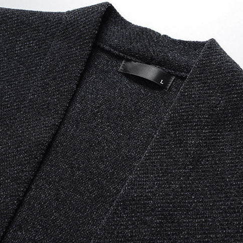 Arthur Relaxed Fit Cardigan | Button Front Striped Sleeves Cardigan - Image 5