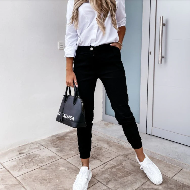 Beckie Pants | Women's Stretch Skinny Jogger Pants - Image 6