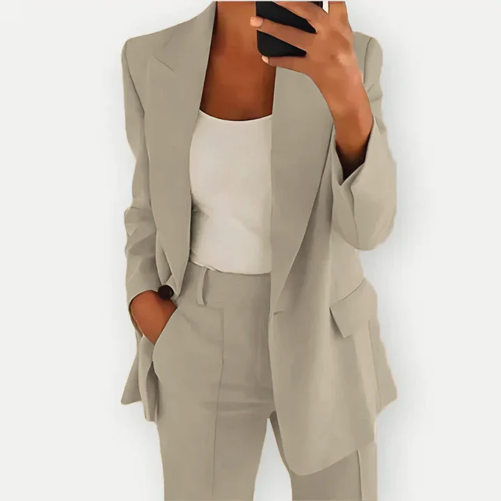 Eleanor - Two-Piece Cotton Formal Suit - Image 3