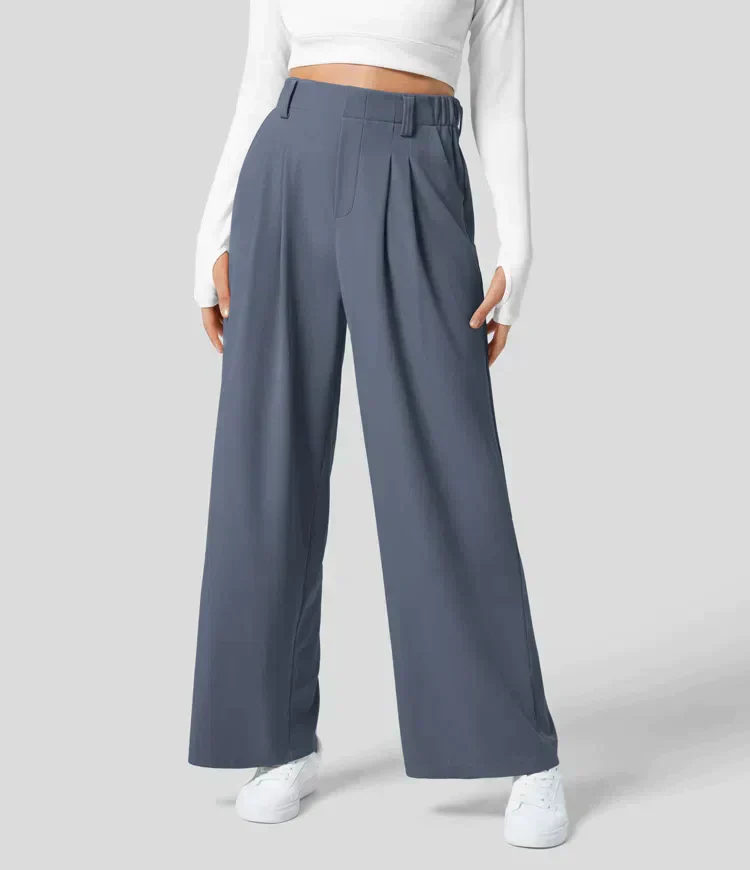 Brienne Pants | Women's Wide-Leg High-Waisted Pants - Image 3