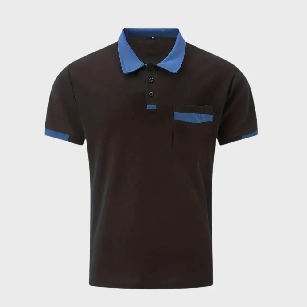 Dariel Polo Shirt | Men's Contrast Collar Slim-Fit Polo - Image 9