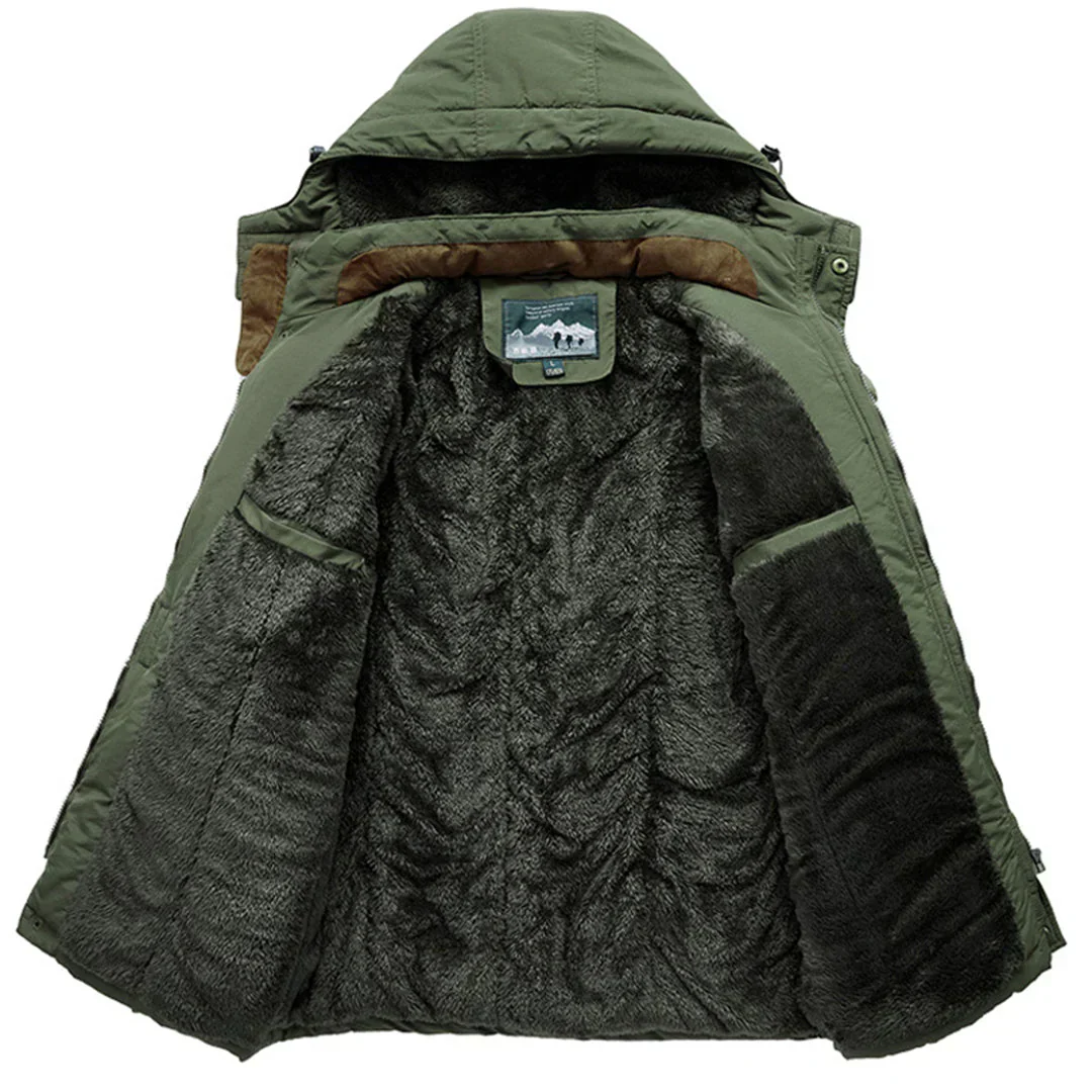 Dustin Coat | Men’s Hooded Winter Warm Coat - Image 5