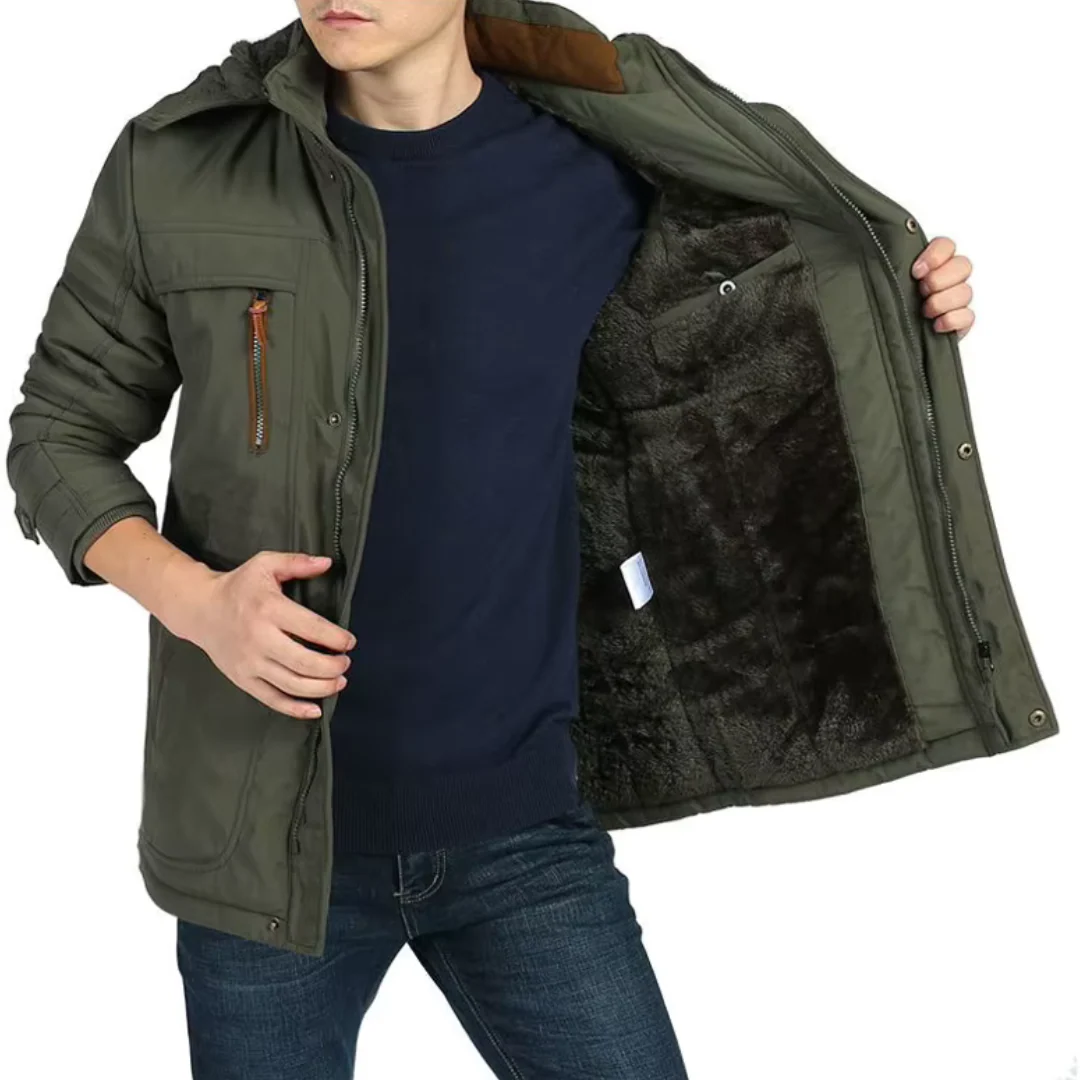 Dustin Coat | Men’s Hooded Winter Warm Coat - Image 8