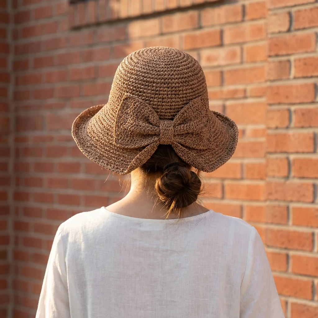 Elowen Woven Straw Sun Hat | Lightweight Breathable Summer Beach Hat - Image 2