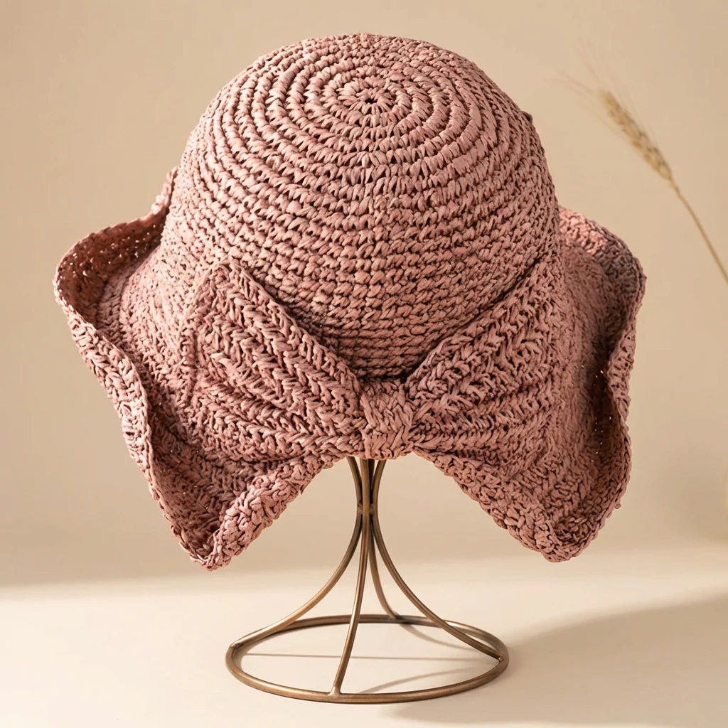 Elowen Woven Straw Sun Hat | Lightweight Breathable Summer Beach Hat - Image 6