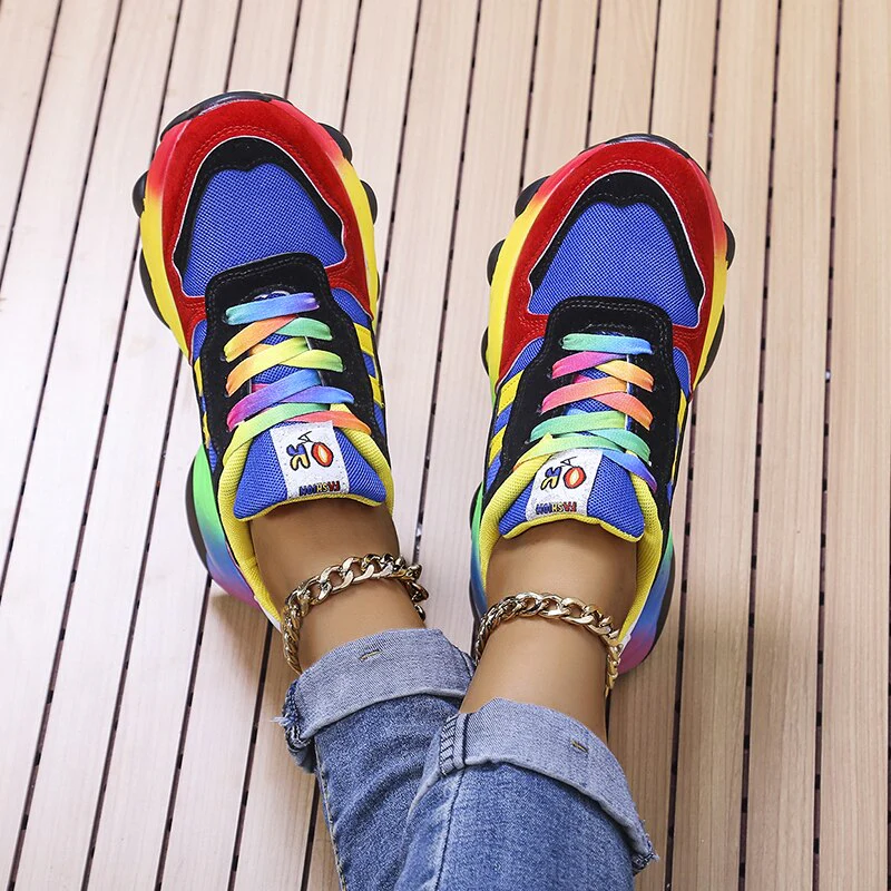 Elvina Sneakers | Rainbow Orthopedic Sneakers - Image 3