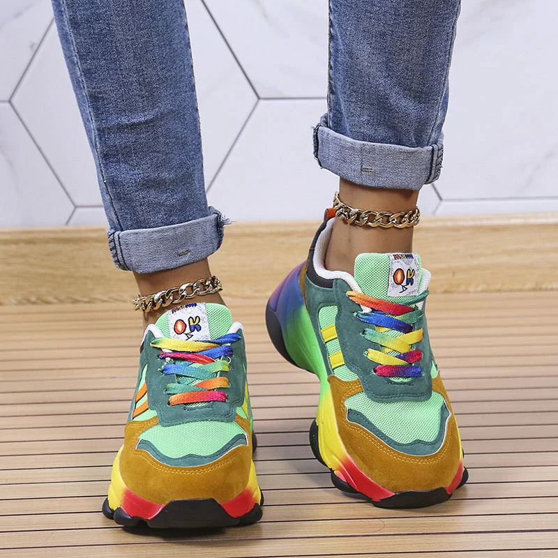 Elvina Sneakers | Rainbow Orthopedic Sneakers - Image 5