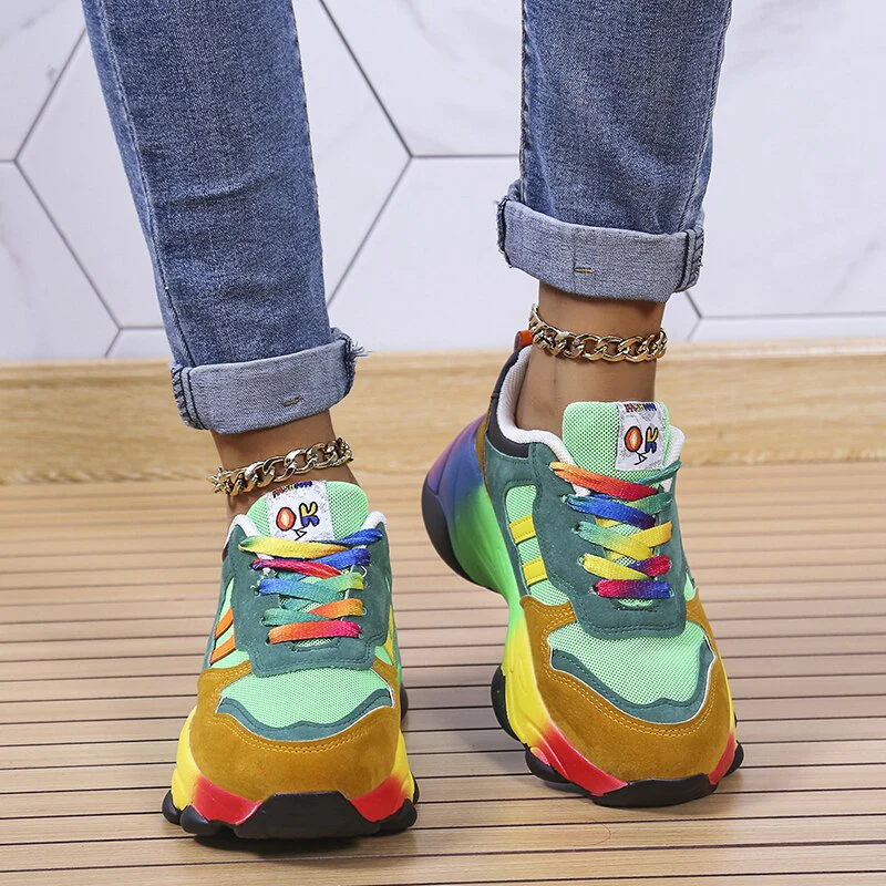 Elvina Sneakers | Rainbow Orthopedic Sneakers - Image 7