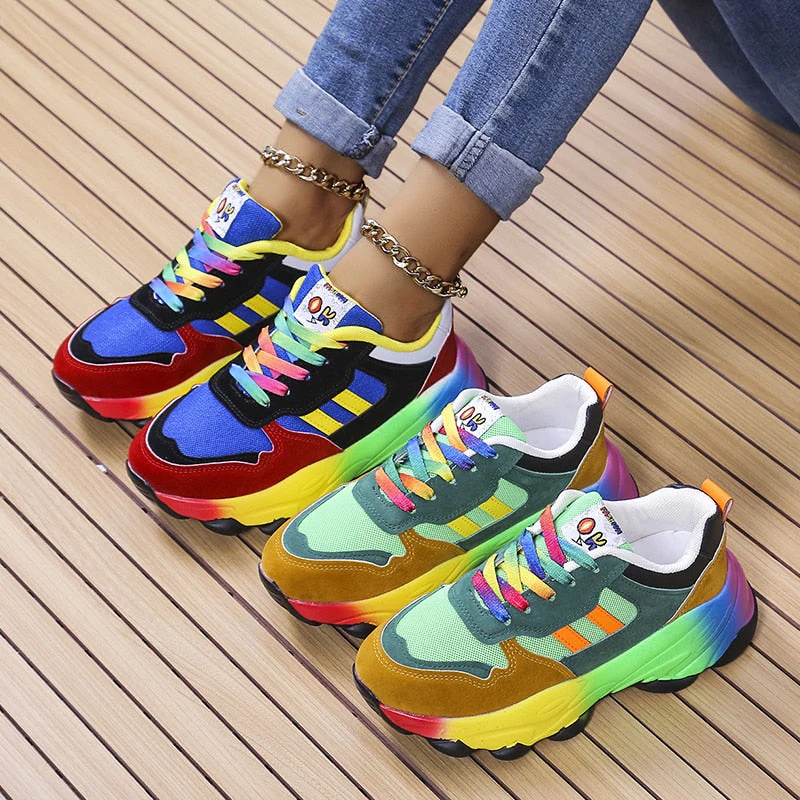 Elvina Sneakers | Rainbow Orthopedic Sneakers - Image 8