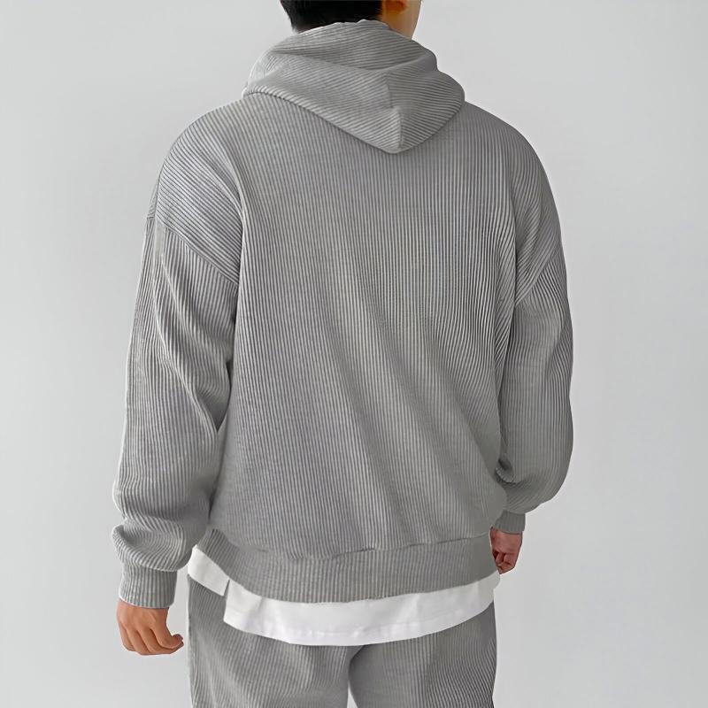 Ethan Oversized Hoodie | Ribbed Kangaroo Pocket Hoodie - Image 6