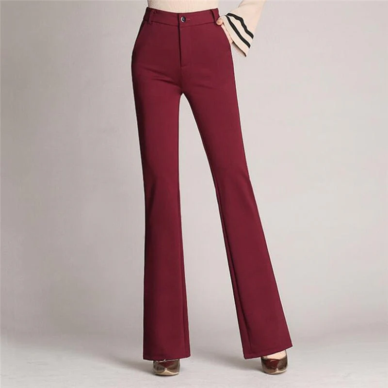 Fiza Pants | Slim High-Waisted Flared Trousers - Image 3