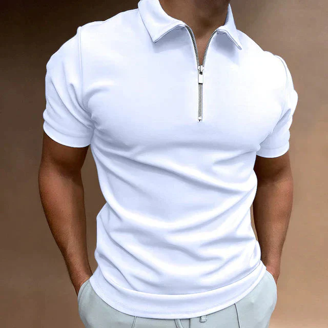 Frank Polo | Men’s Stylish Zip-Up Slim Fit Shirt - Image 5