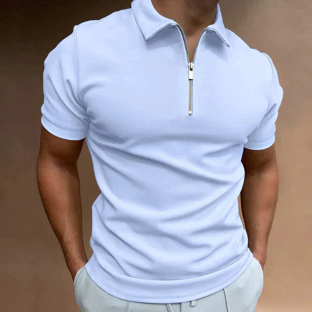 Frank Polo | Men’s Stylish Zip-Up Slim Fit Shirt - Image 6