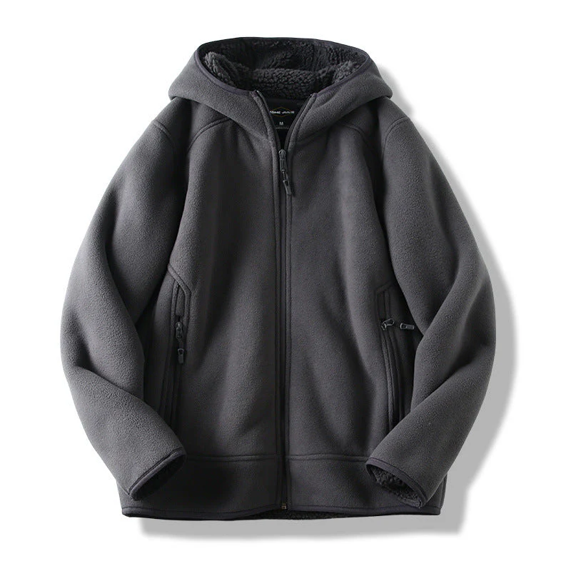 Freddie Relaxed Fit Hoodie | Sherpa Lined Full Zip Hoodie