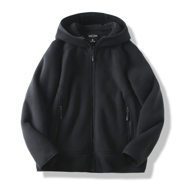 Freddie Relaxed Fit Hoodie | Sherpa Lined Full Zip Hoodie - Image 4