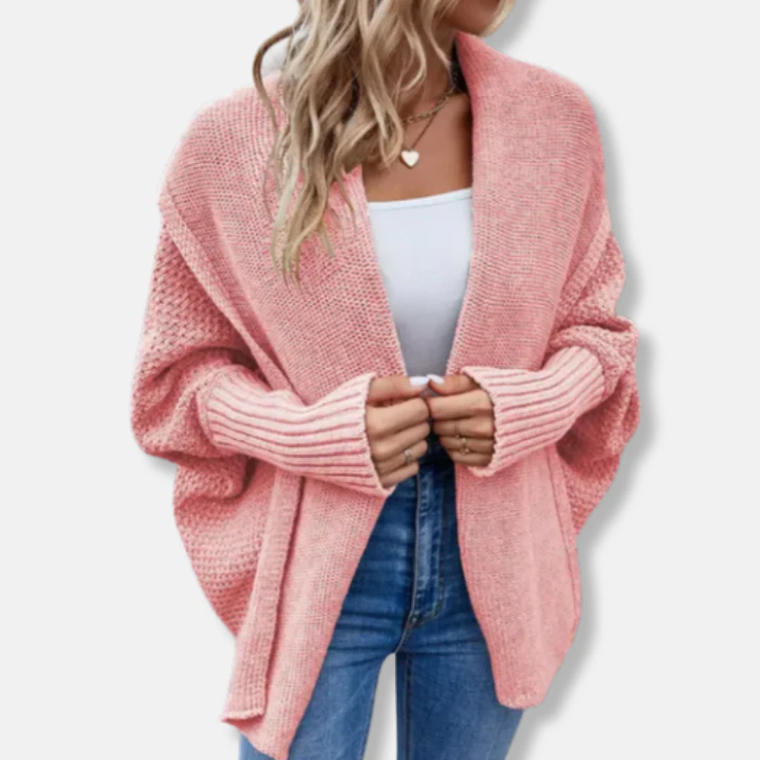 Freya Oversized Cardigan | Chunky Knit Ribbed Cuffs Cardigan - Image 5