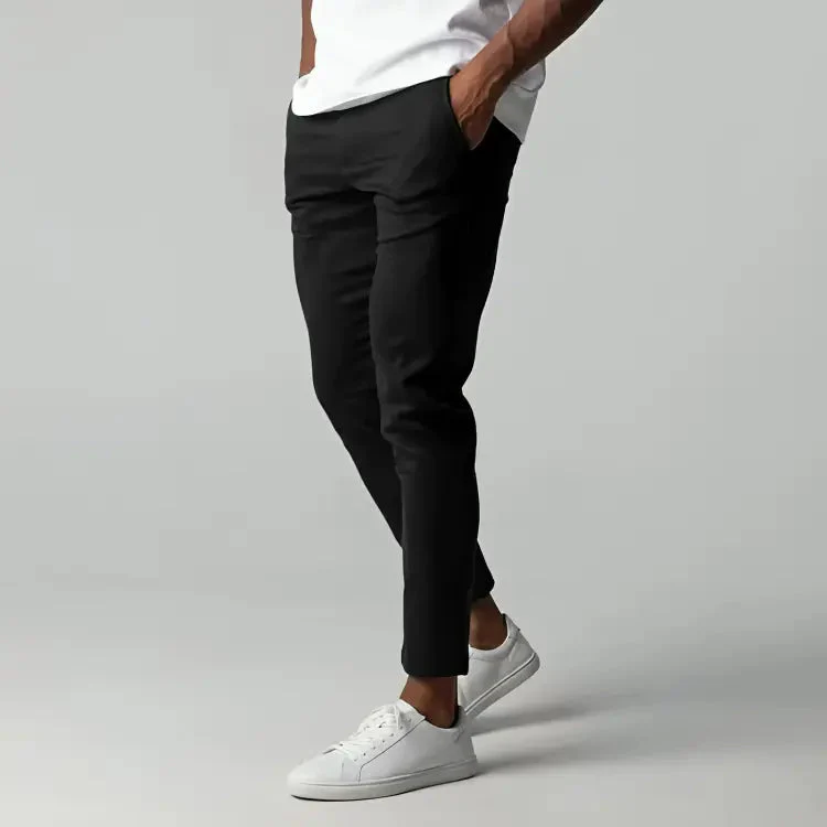 Gareth Trousers | Slim Fit Stretch Chino Trousers for Men - Image 4