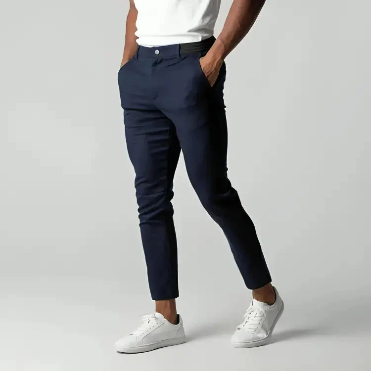 Gareth Trousers | Slim Fit Stretch Chino Trousers for Men - Image 5