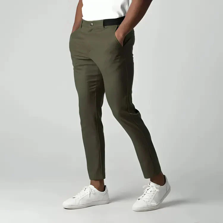 Gareth Trousers | Slim Fit Stretch Chino Trousers for Men - Image 7
