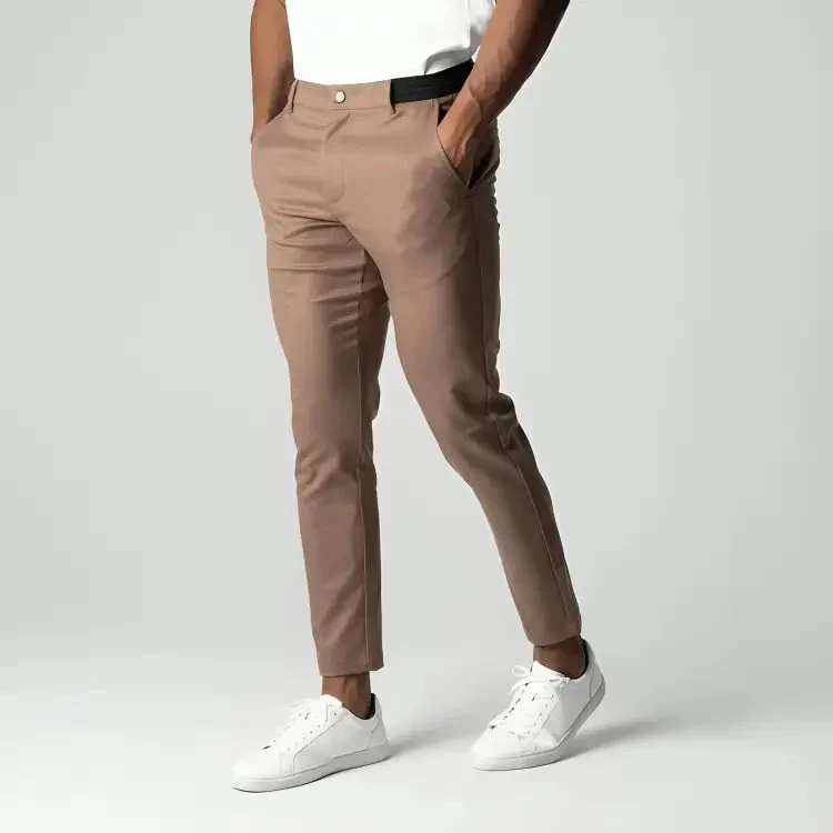 Gareth Trousers | Slim Fit Stretch Chino Trousers for Men - Image 8