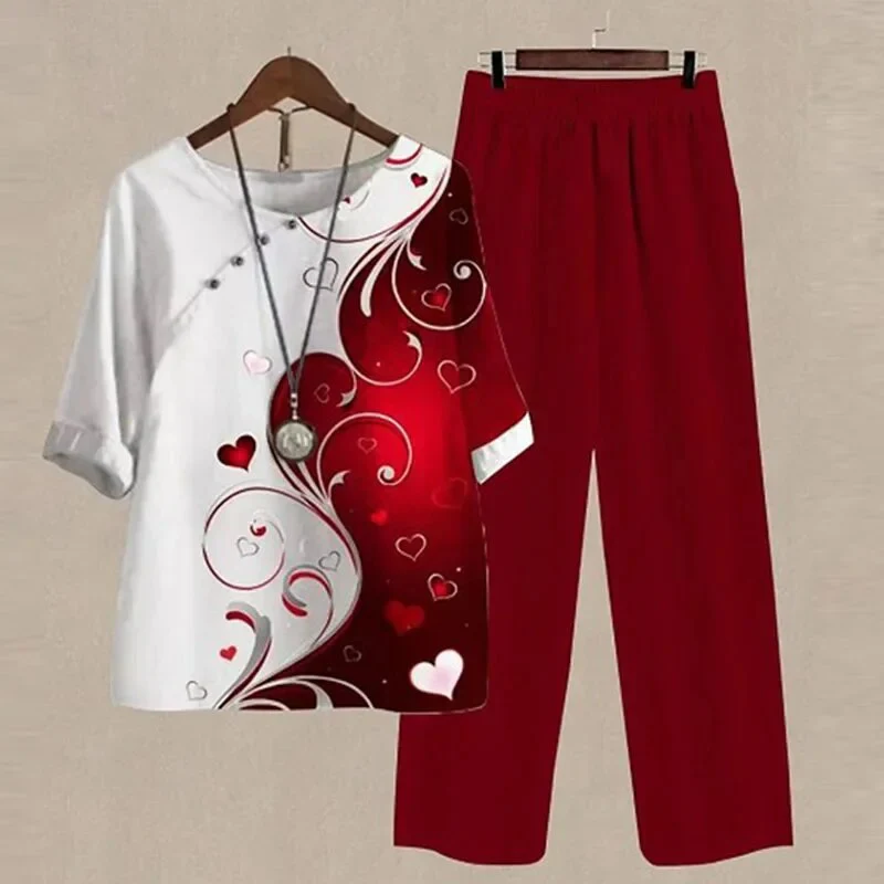 Gemma Set | Printed Top and Tapered Trousers Co-ord - Image 5
