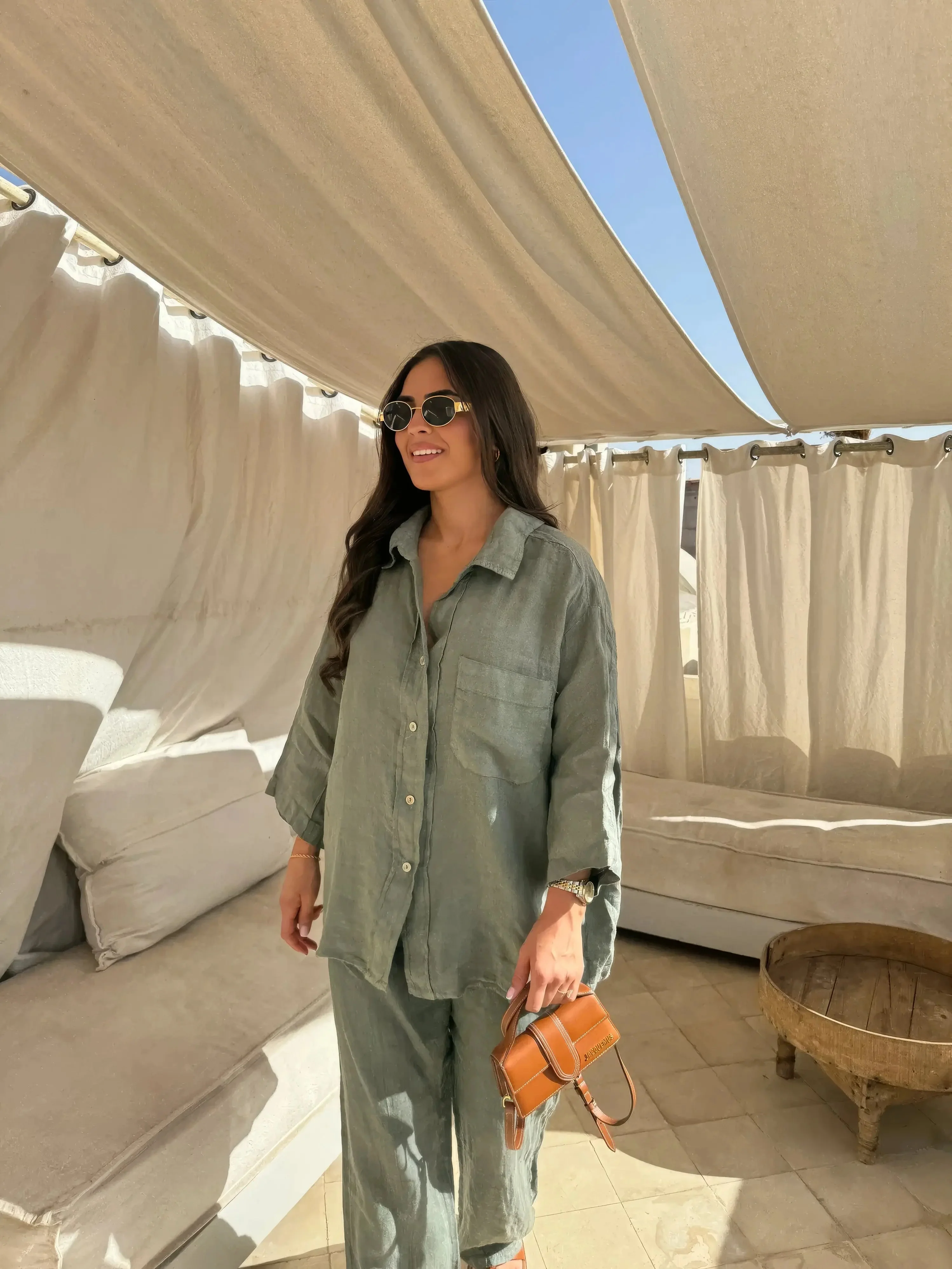 Grace Set | Two-Piece Relaxed Shirt and Trousers Set - Image 10
