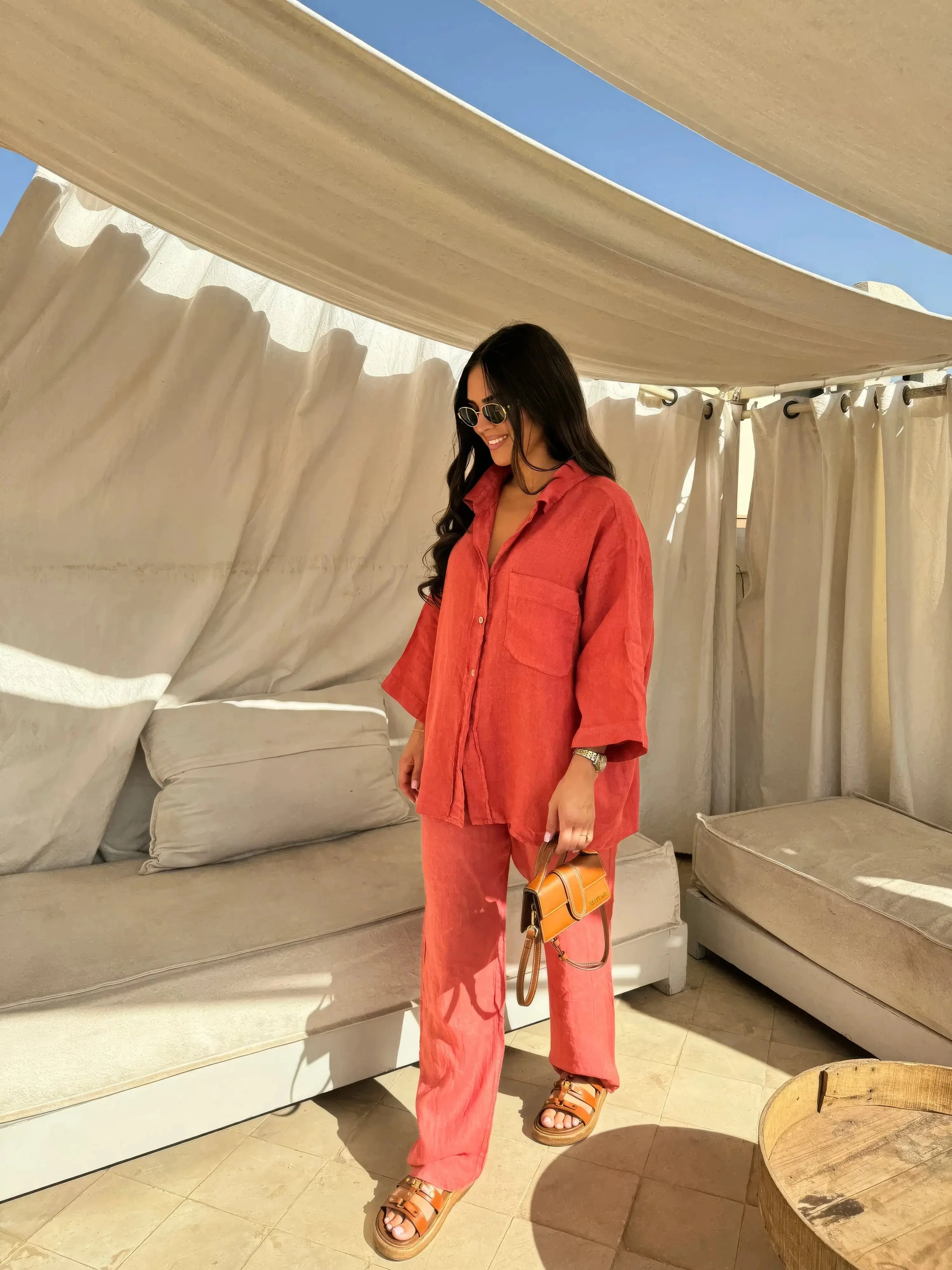 Grace Set | Two-Piece Relaxed Shirt and Trousers Set - Image 11
