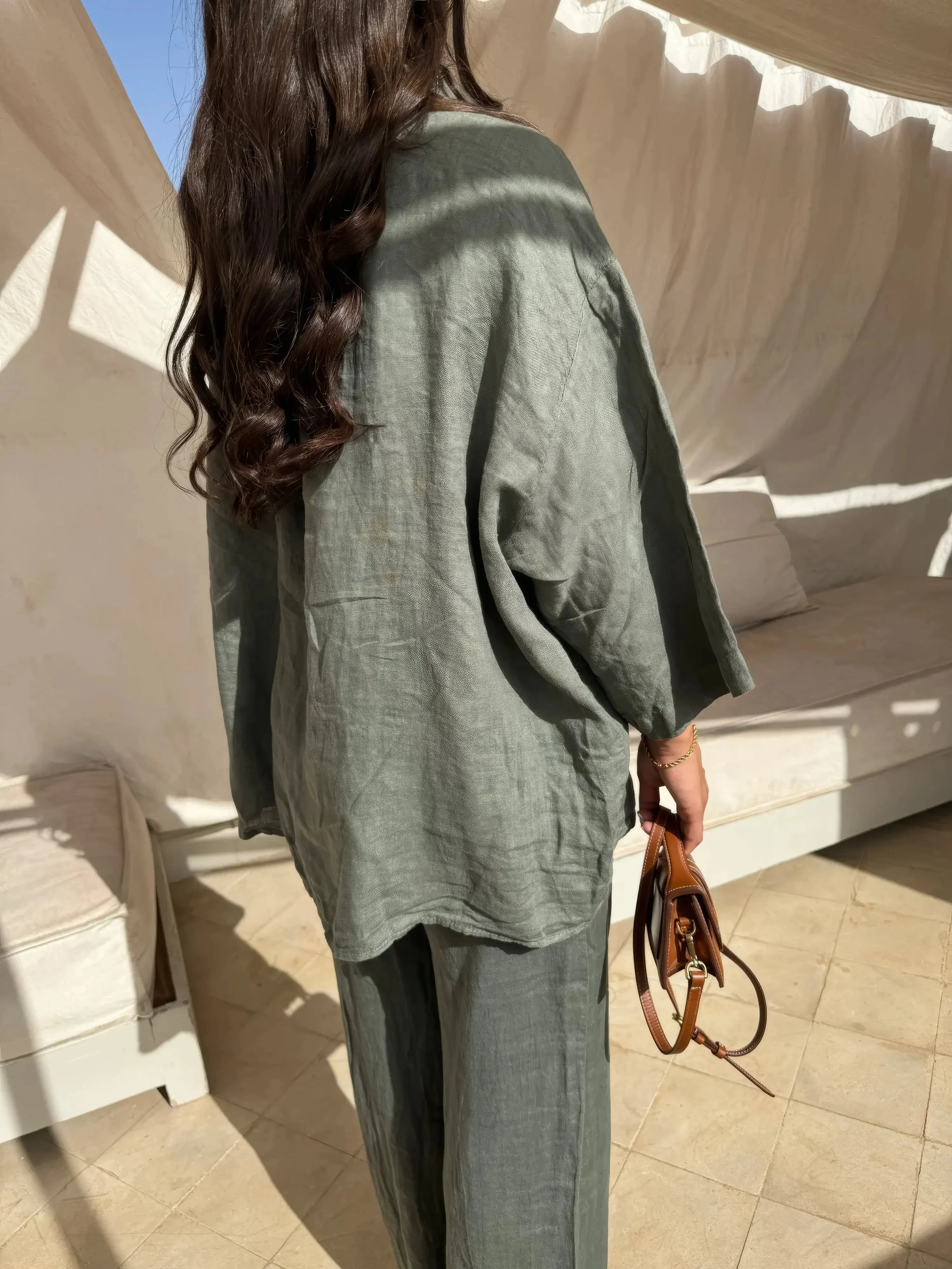 Grace Set | Two-Piece Relaxed Shirt and Trousers Set - Image 8