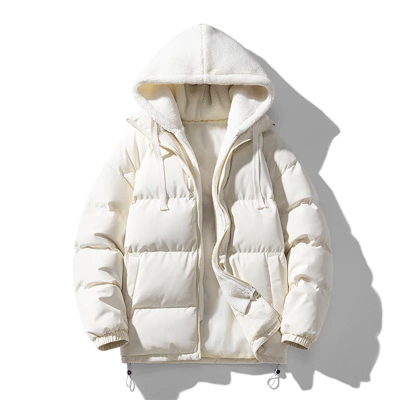 Harry Quilted Hooded Puffer Jacket | Drawstring Hood Relaxed Fit Jacket - Image 2