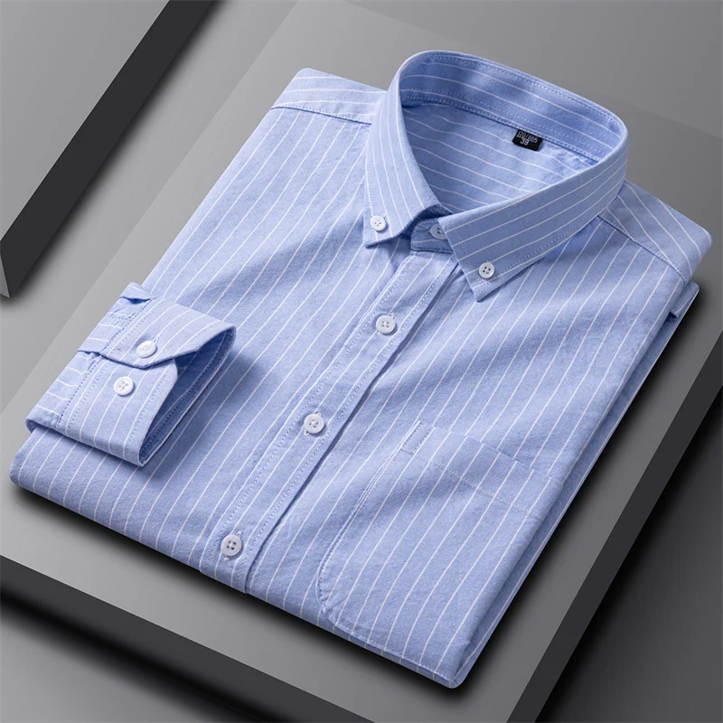 Harry Regular Fit Oxford Shirt | Striped Button-Down Collar Shirt - Image 5