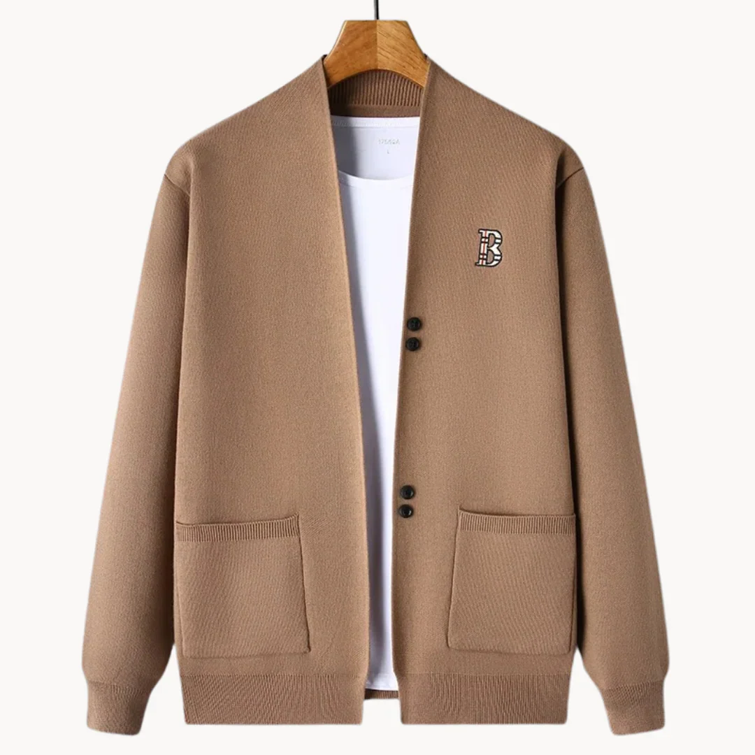 Harry Relaxed Fit Cardigan | V-Neck Button Front Cardigan - Image 5
