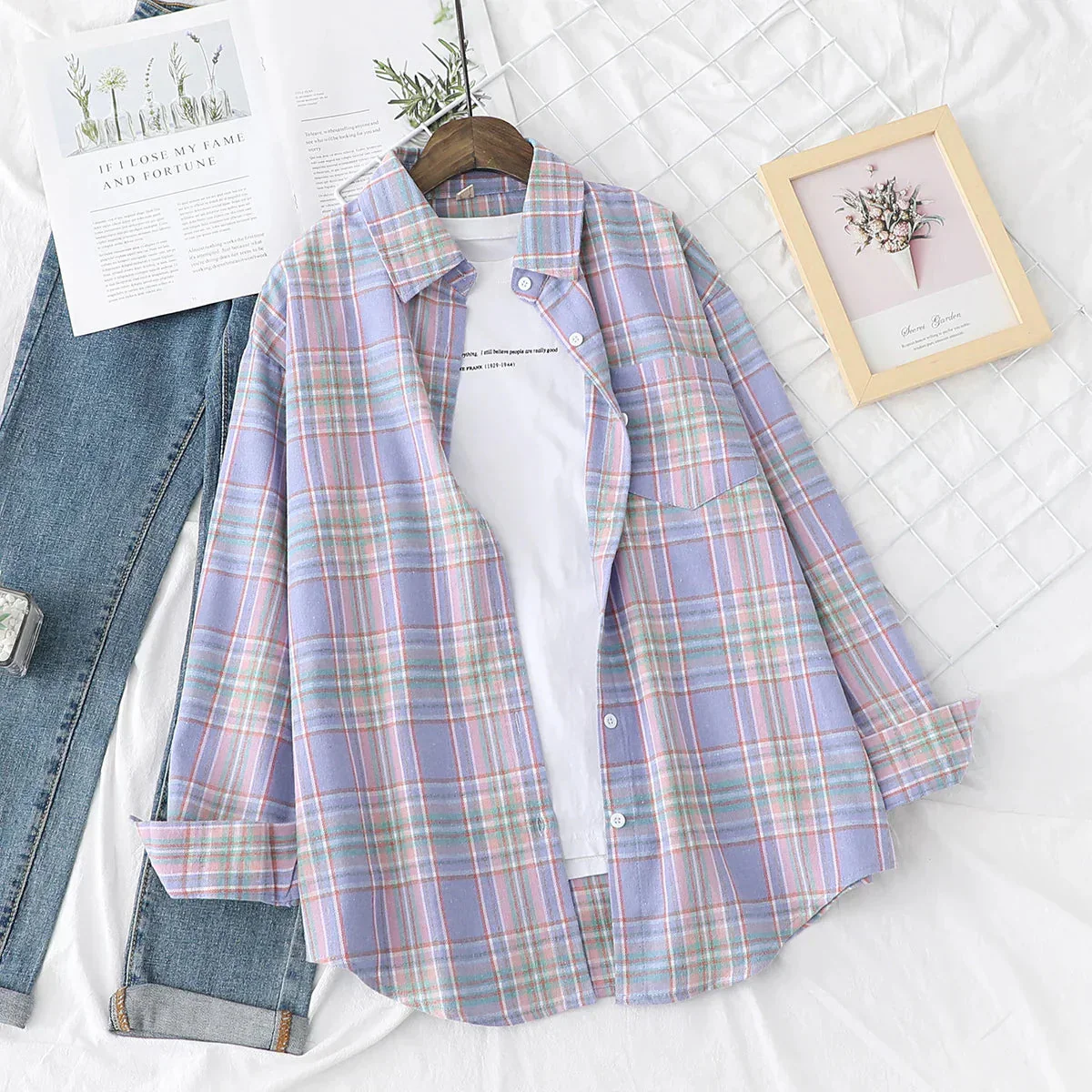 Ida Blouse | Casual Checked Shirt for Women - Image 3