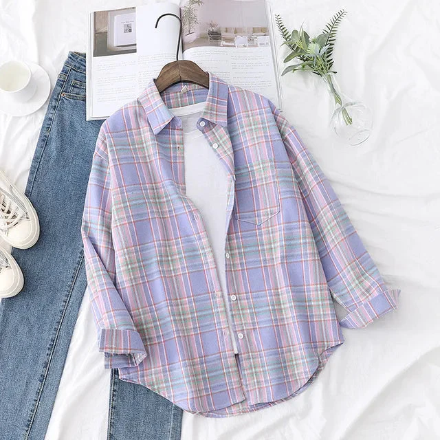 Ida Blouse | Casual Checked Shirt for Women - Image 4