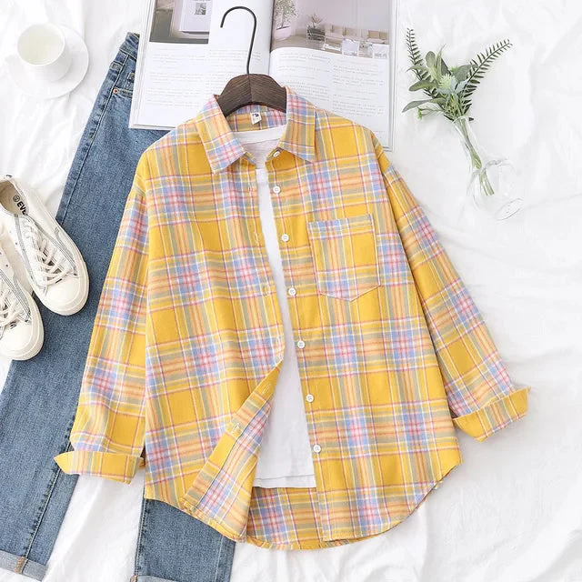 Ida Blouse | Casual Checked Shirt for Women - Image 6