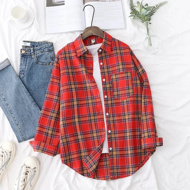 Ida Blouse | Casual Checked Shirt for Women - Image 7