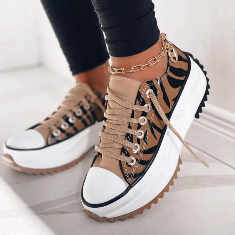 Ieva Sneakers | Women’s Lace-Up Chunky Sole Sneakers - Image 3