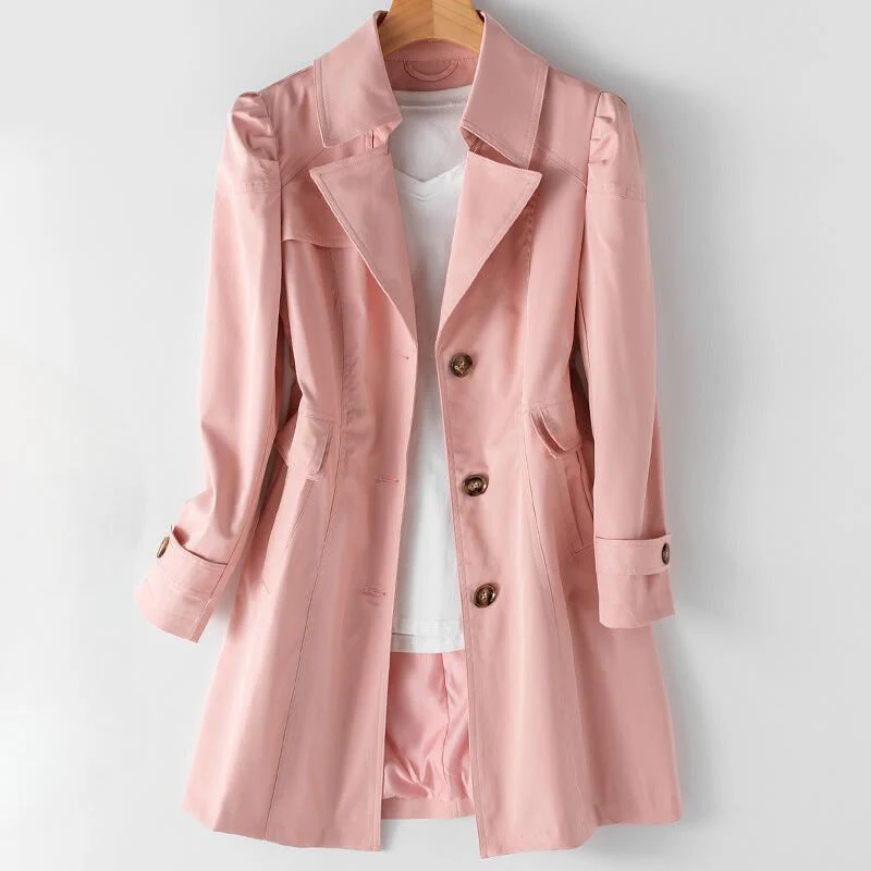 Ieva Trench Coat | Women’s Double-Breasted Classic Trench Coat - Image 3