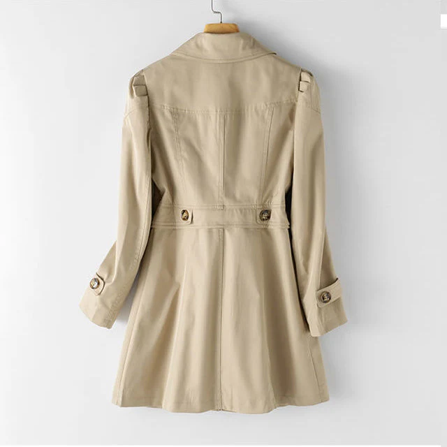 Ieva Trench Coat | Women’s Double-Breasted Classic Trench Coat - Image 4