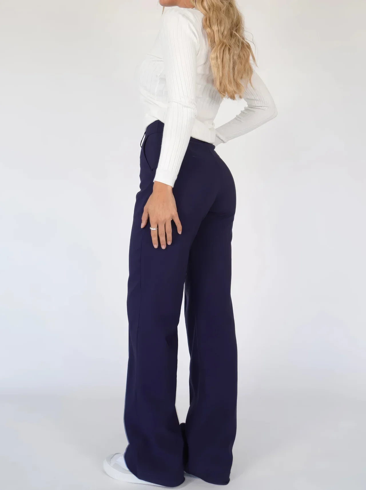 Iris Pants | Wide-Leg High Waisted Trousers for Women - Image 4