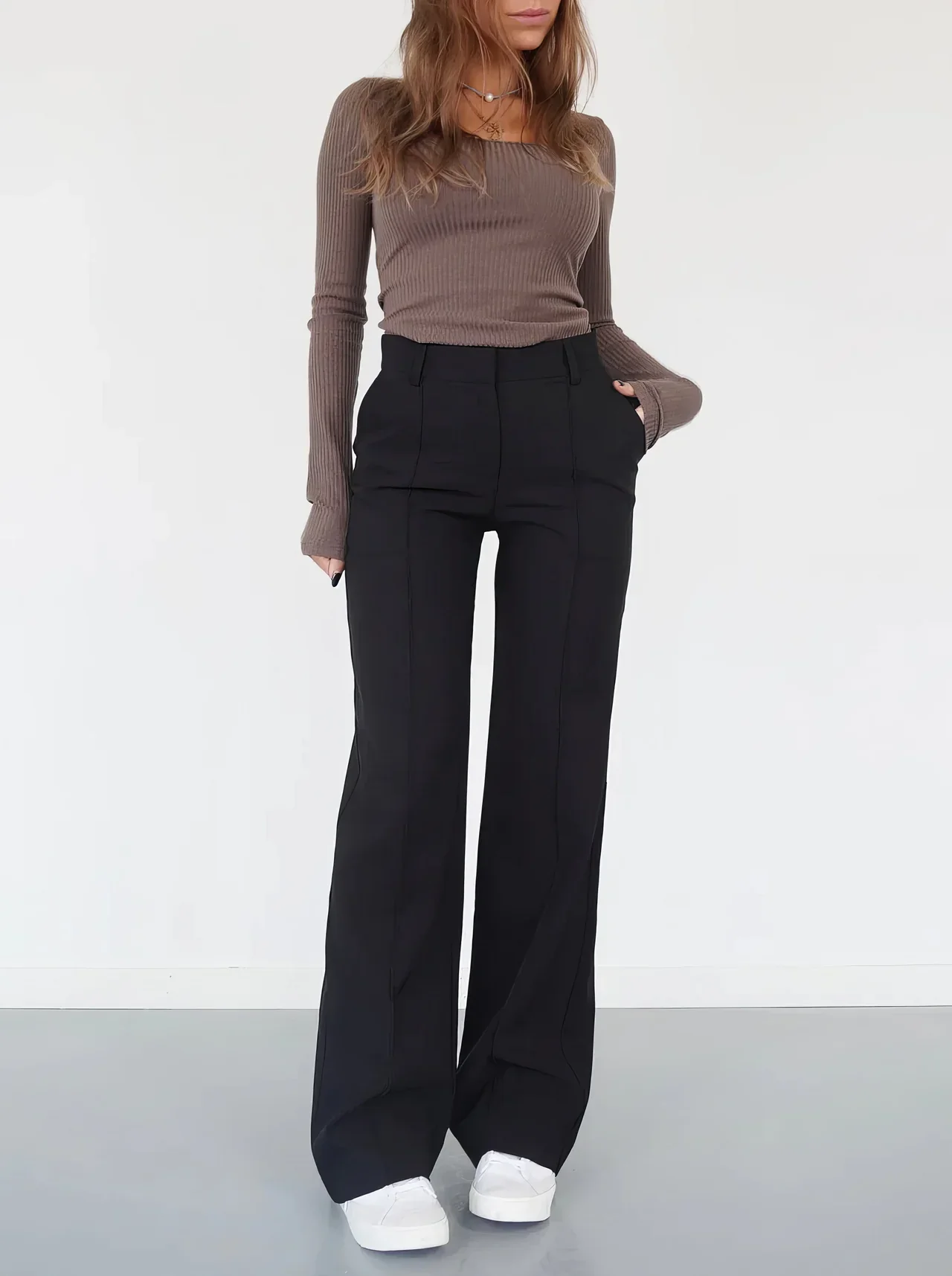 Iris Pants | Wide-Leg High Waisted Trousers for Women - Image 9